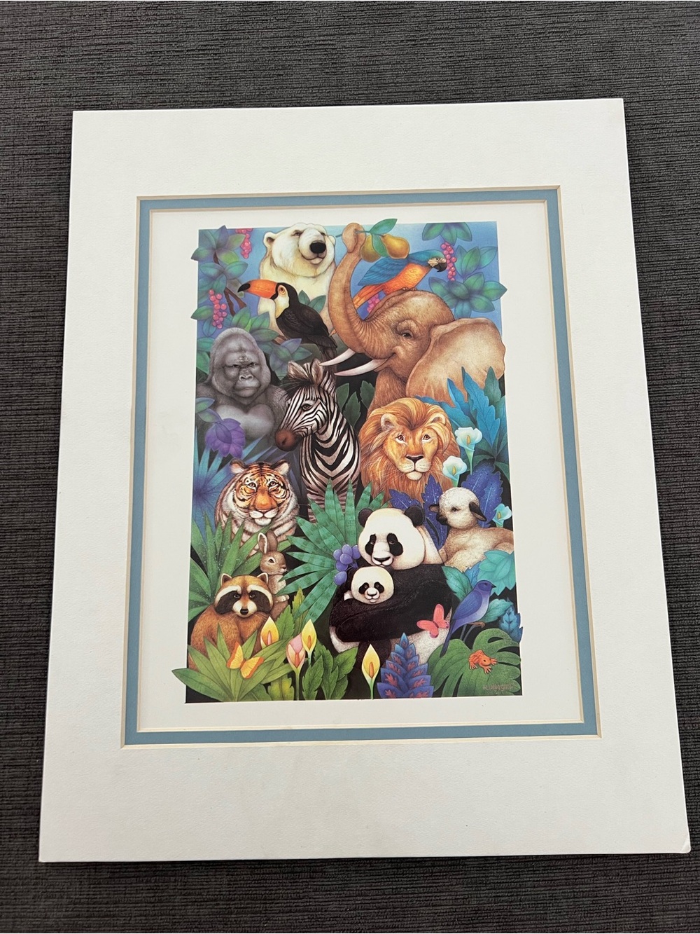 Our Peaceable Kingdom by R. Dean Grist Matted Print